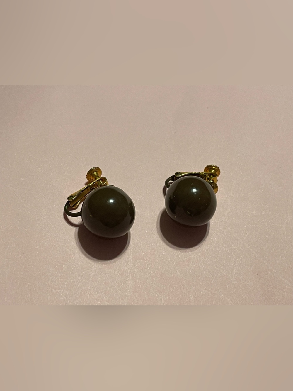 Vintage Enamel Screw Back / Clip on Earrings #0273 ❤️‍🔥
